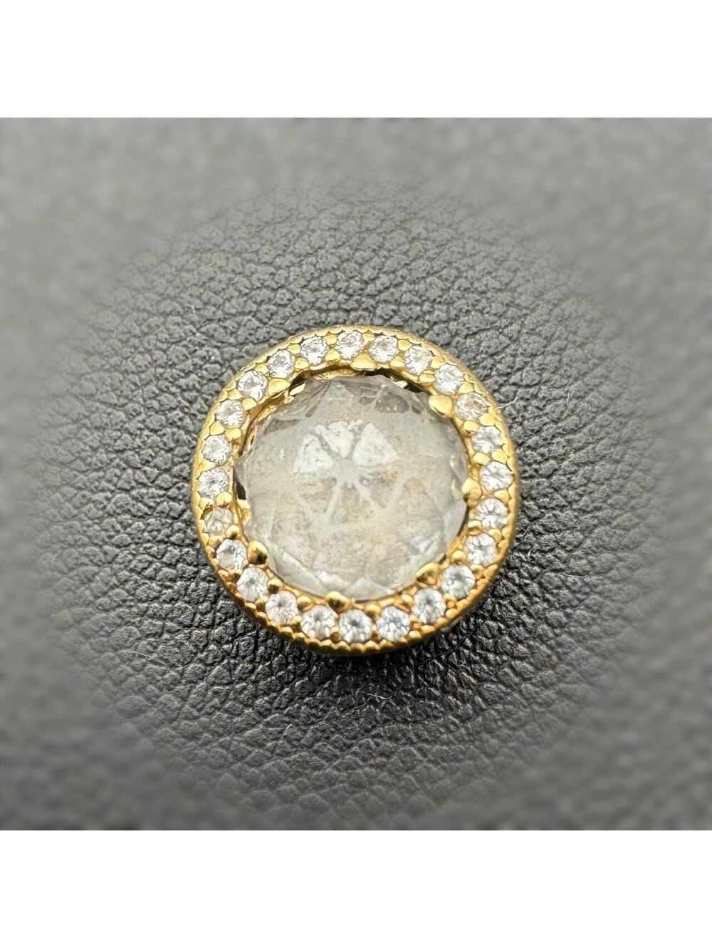 Pandora 14K 585 yellow gold Hearts White CZ stones 2.20CTW